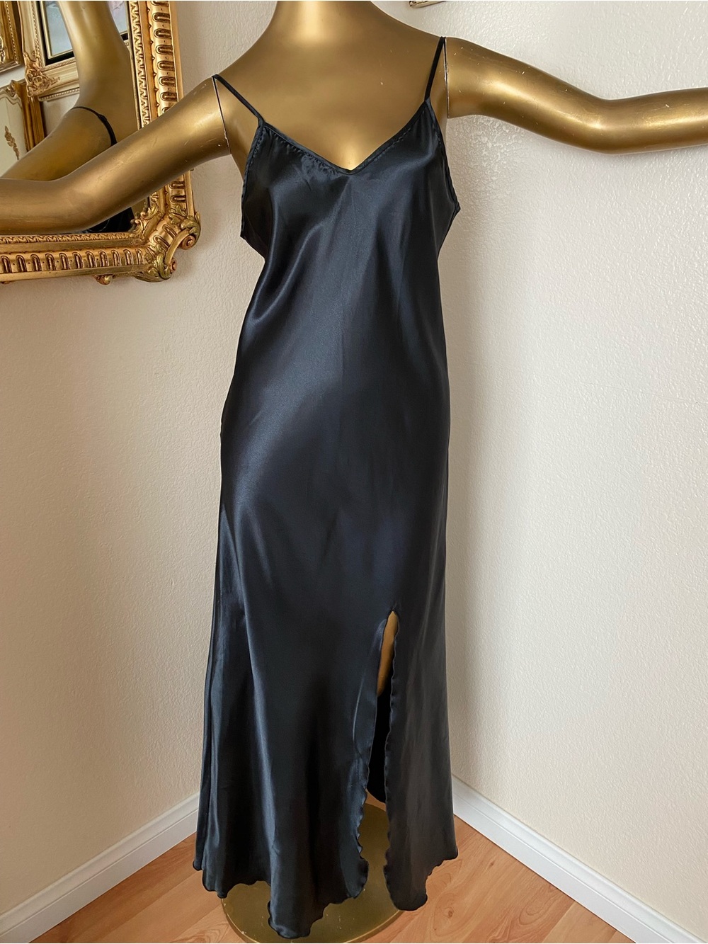 Colesce Couture Lingerie Vintage Black Glamour Nightgown